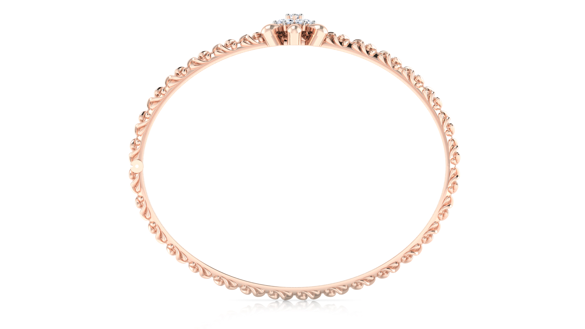 Designer Trendy 18k Gold Kada Bracelet for Girls and Women