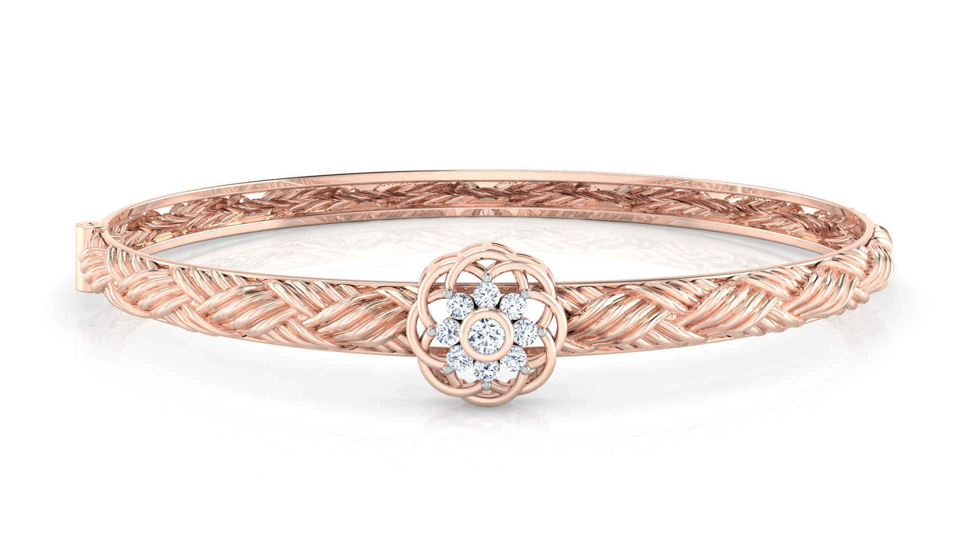 Designer Trendy 18k Gold Kada Bracelet for Girls and Women