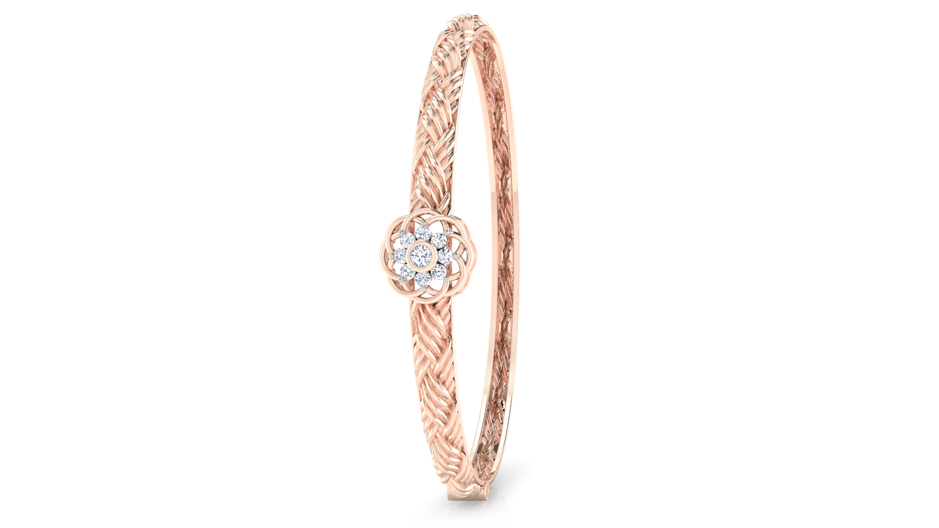 Designer Trendy 18k Gold Kada Bracelet for Girls and Women