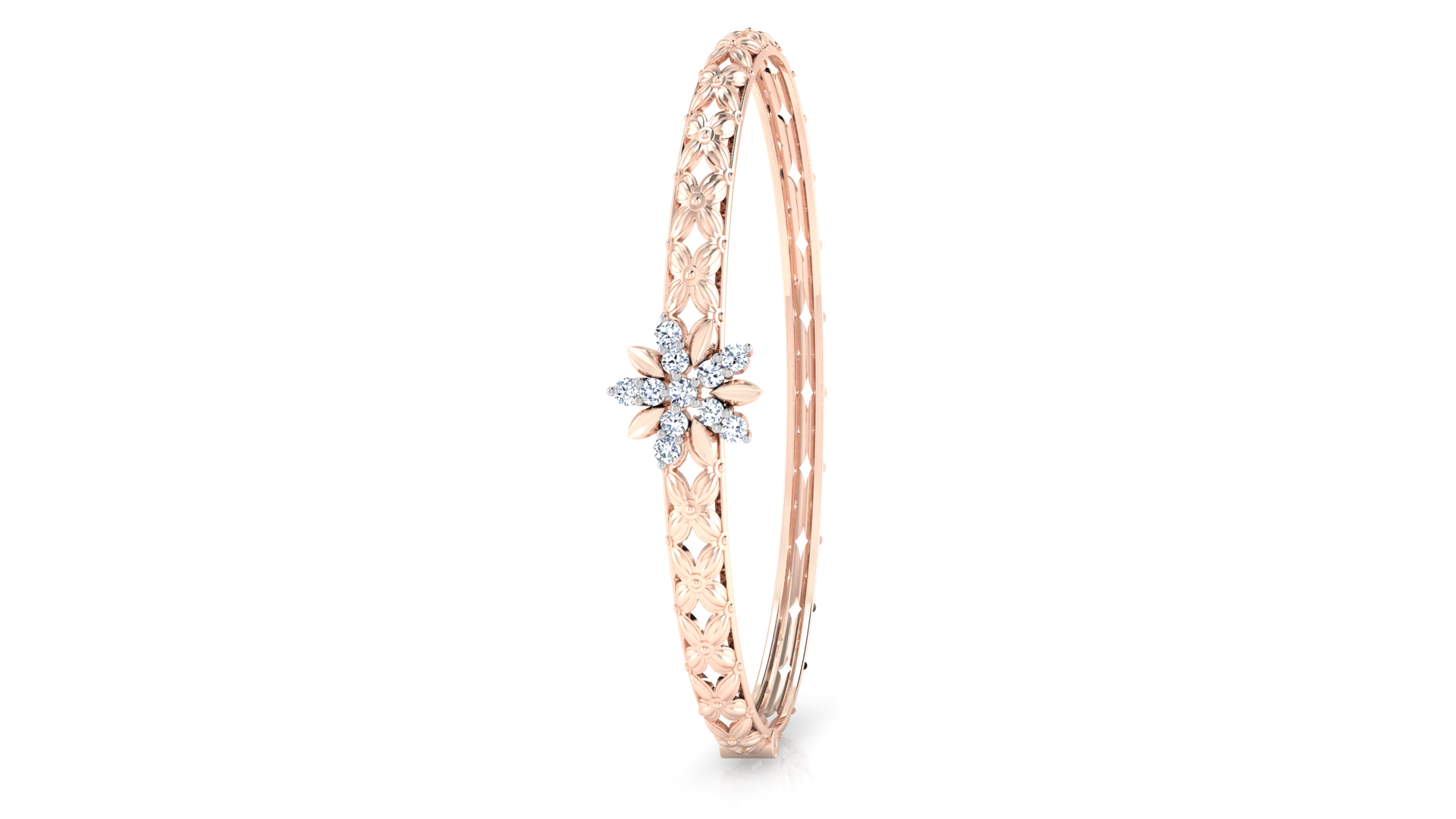 Designer Trendy 18k Gold Kada Bracelet for Girls and Women