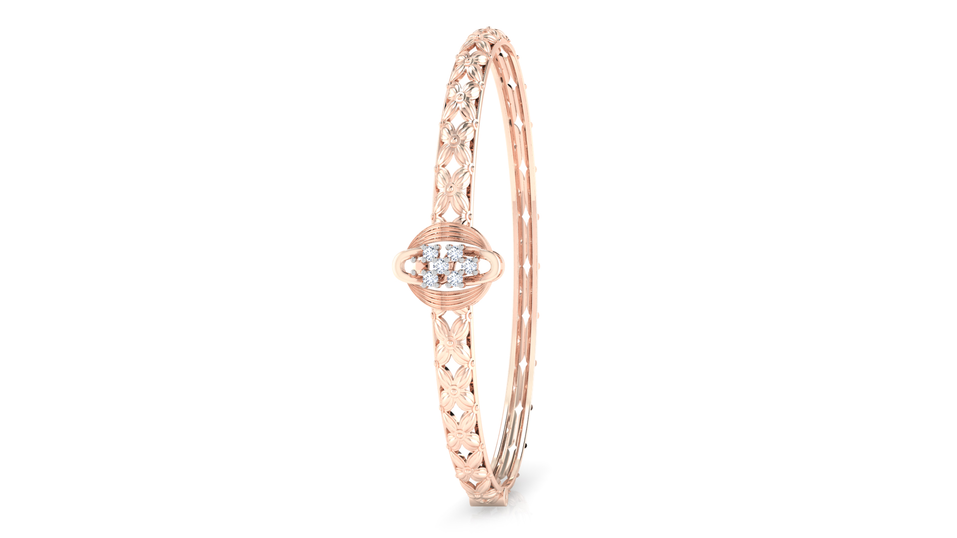 Designer Trendy 18k Gold Kada Bracelet for Girls and Women