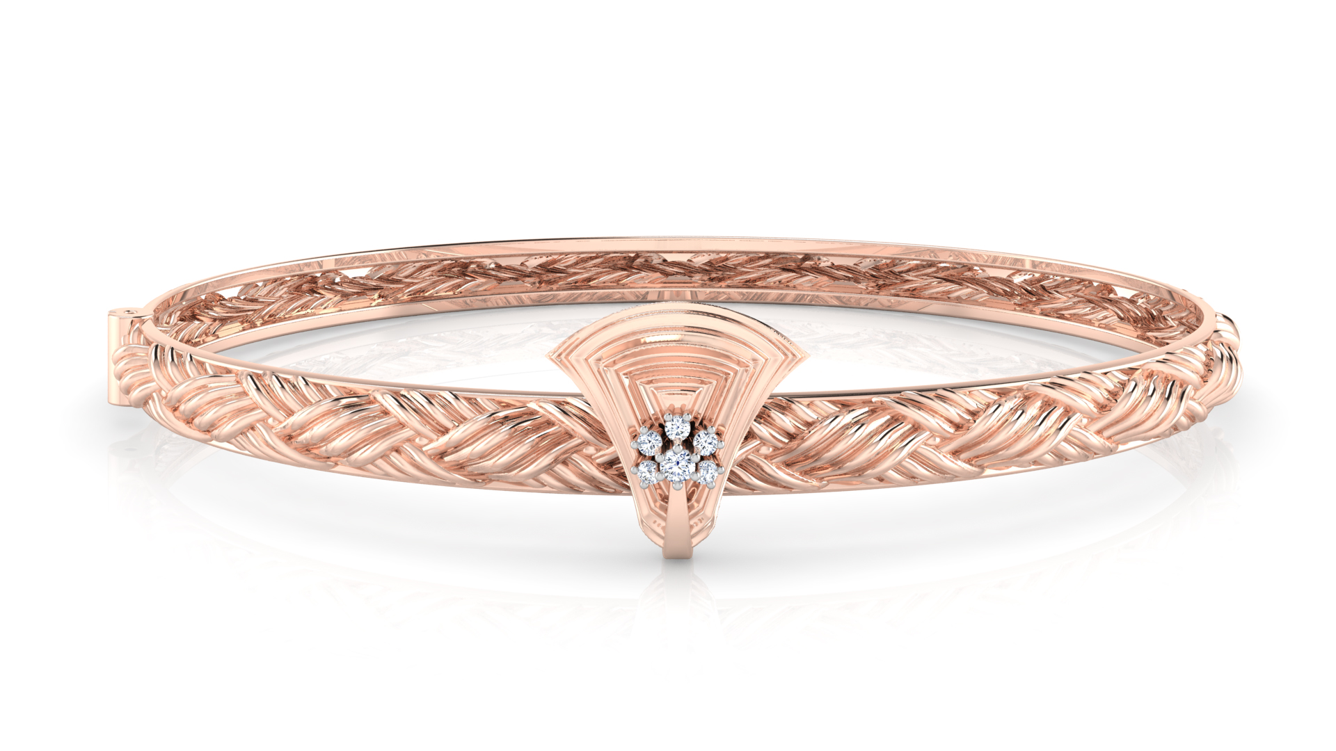 Designer Trendy 18k Gold Kada Bracelet for Girls and Women