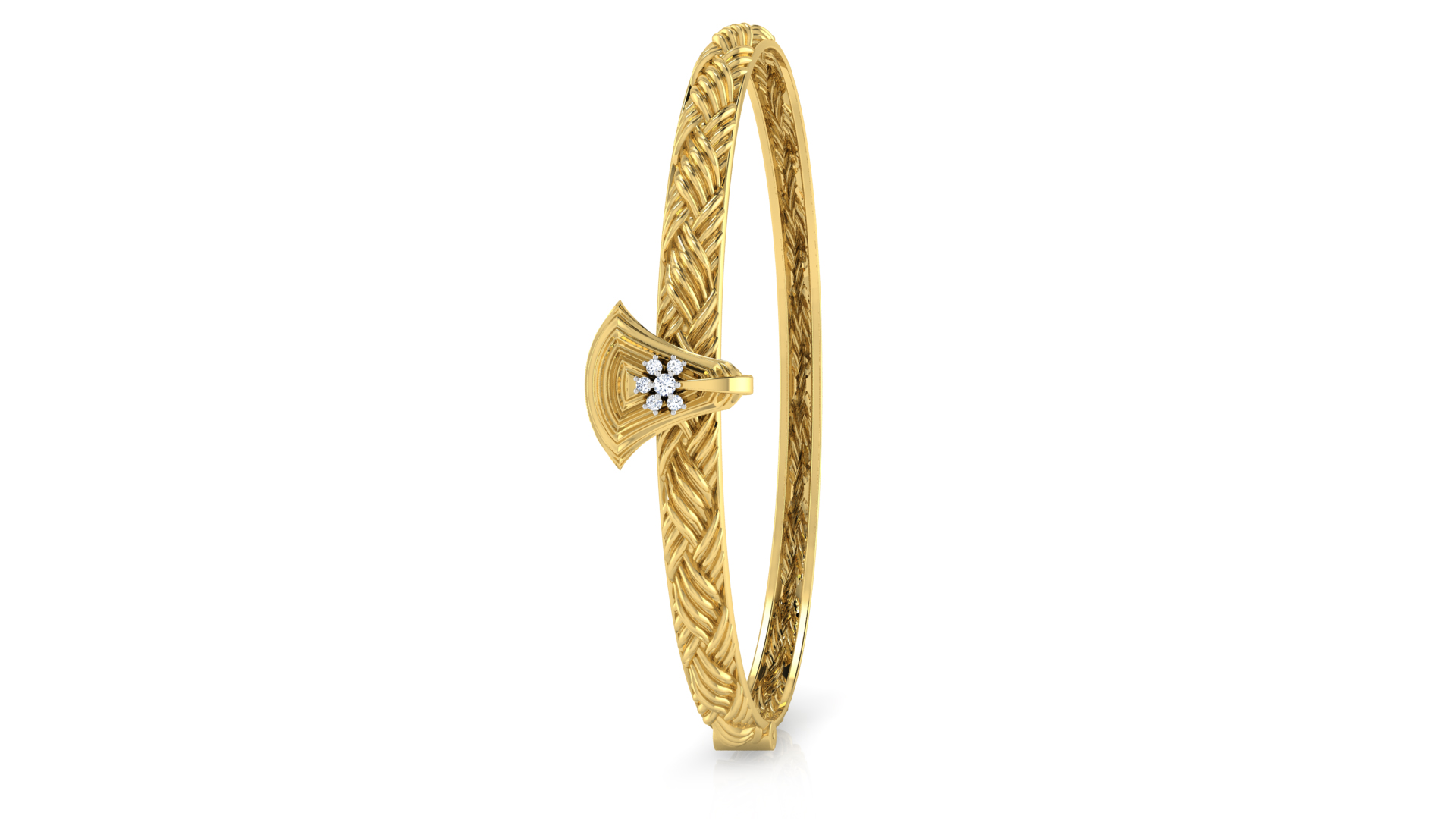 Designer Trendy 18k Gold Kada Bracelet for Girls and Women