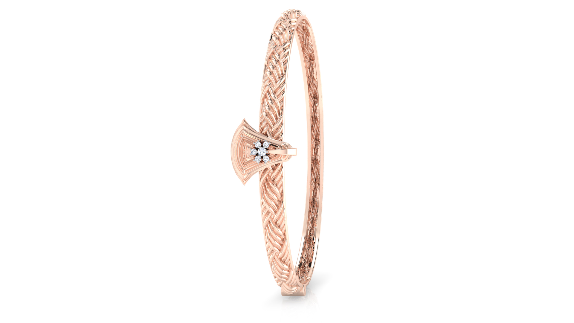 Designer Trendy 18k Gold Kada Bracelet for Girls and Women