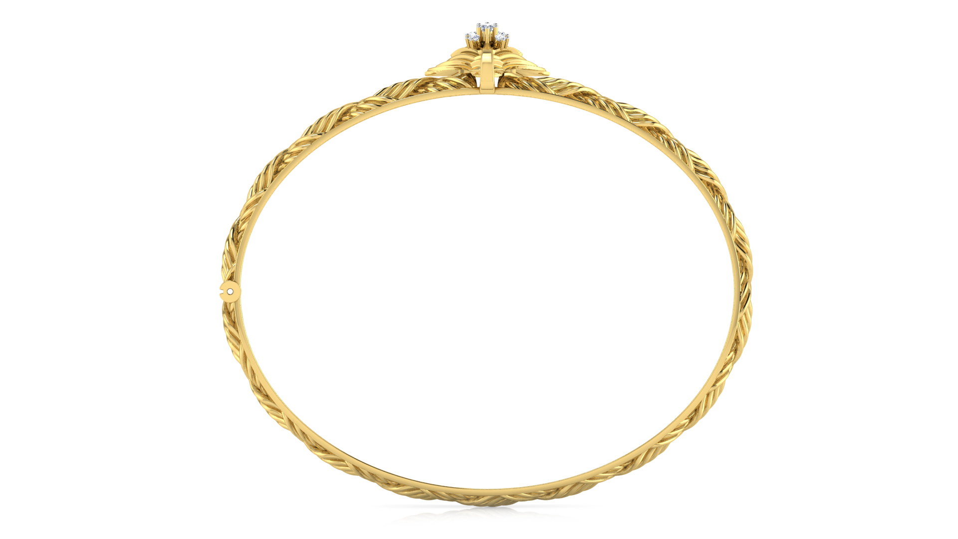 Designer Trendy 18k Gold Kada Bracelet for Girls and Women