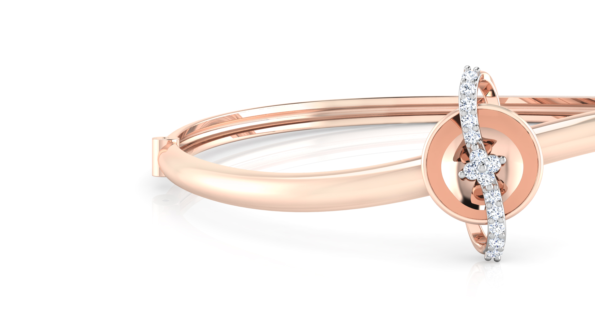 Designer Trendy 18k Gold Kada Bracelet for Girls and Women