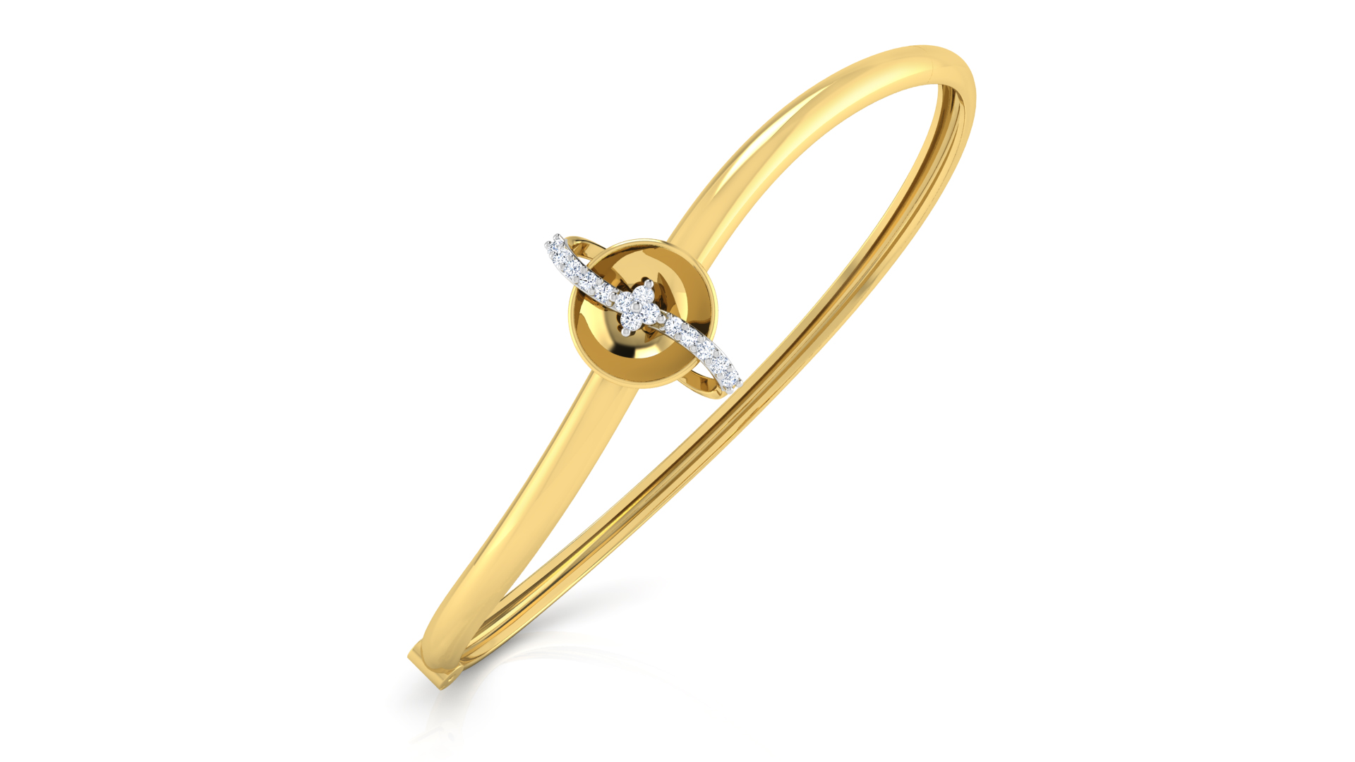 Designer Trendy 18k Gold Kada Bracelet for Girls and Women