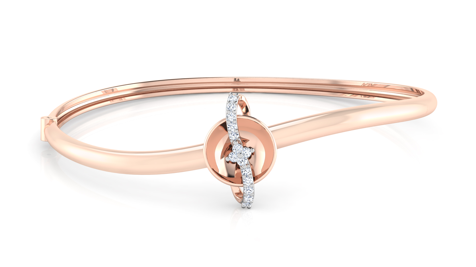 Designer Trendy 18k Gold Kada Bracelet for Girls and Women