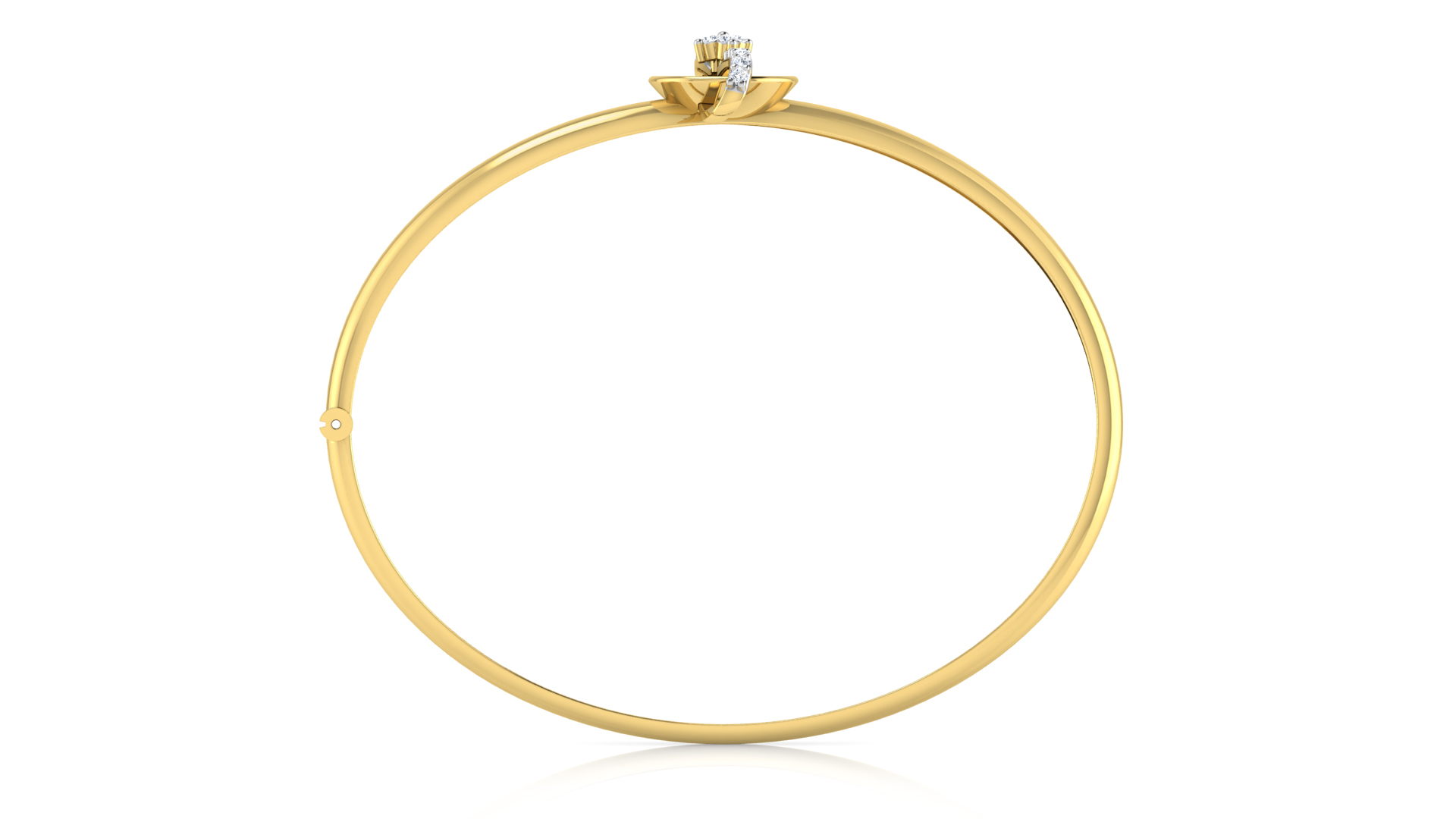 Designer Trendy 18k Gold Kada Bracelet for Girls and Women