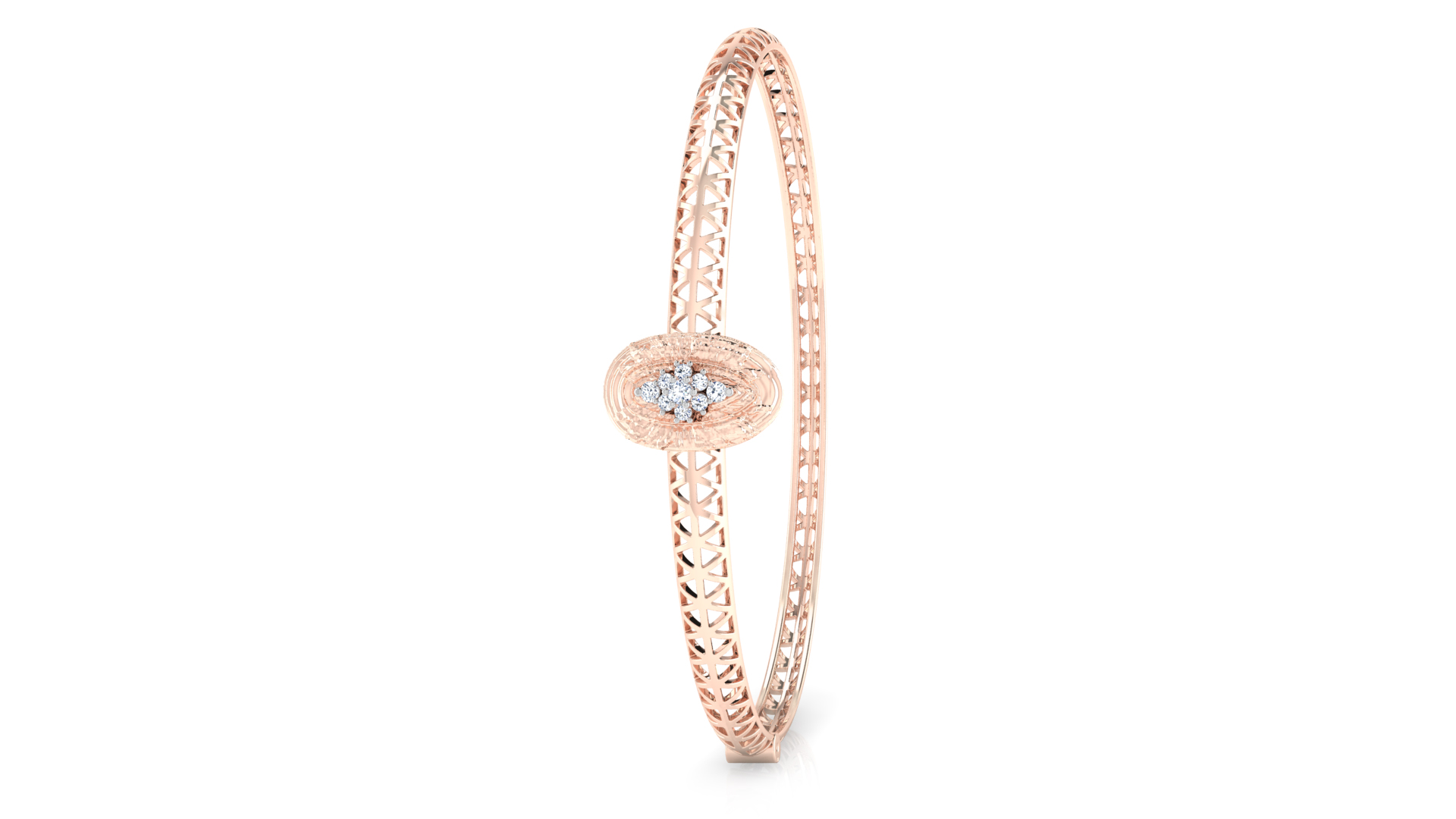 Designer Trendy 18k Gold Kada Bracelet for Girls and Women