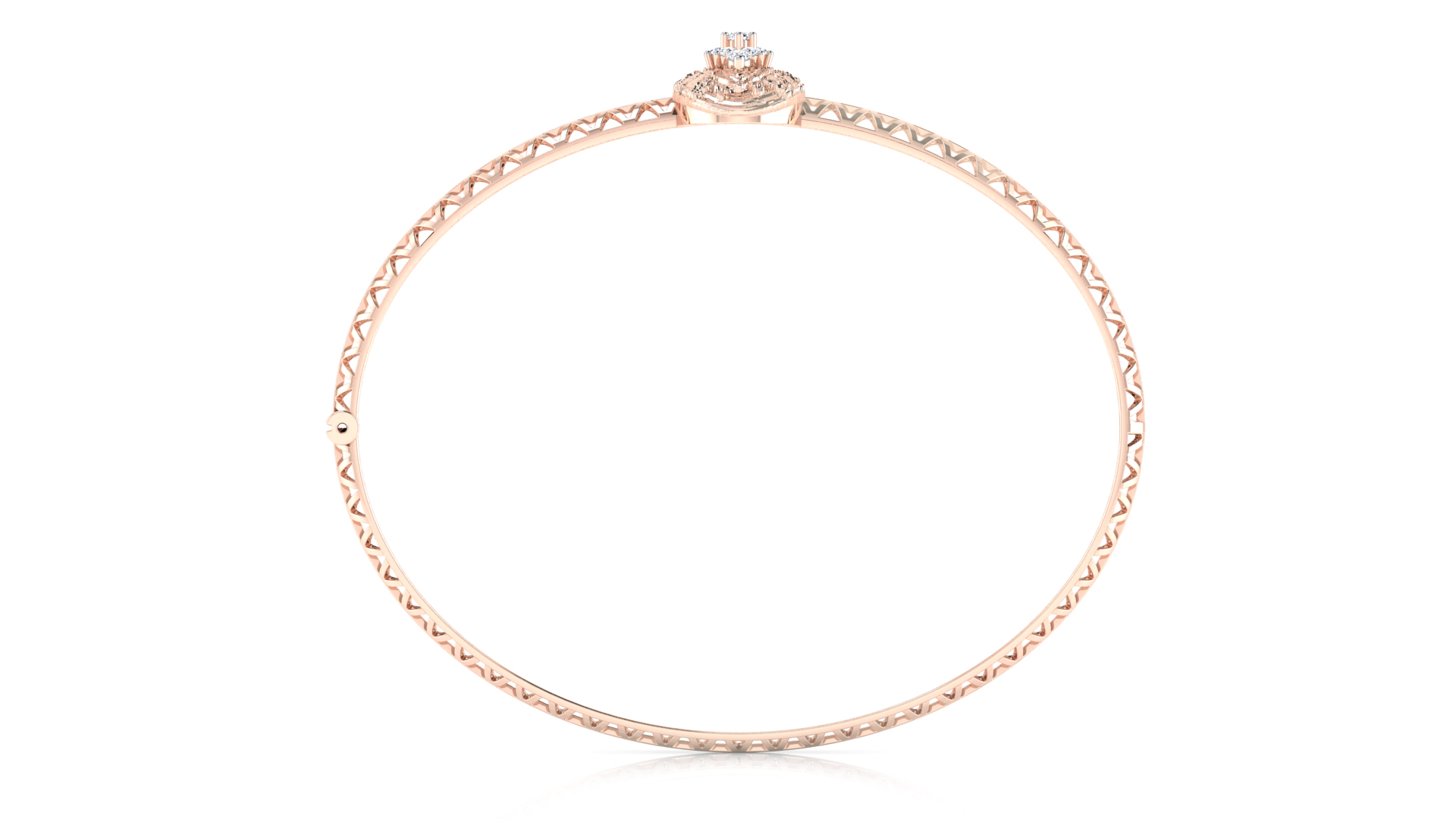 Designer Trendy 18k Gold Kada Bracelet for Girls and Women