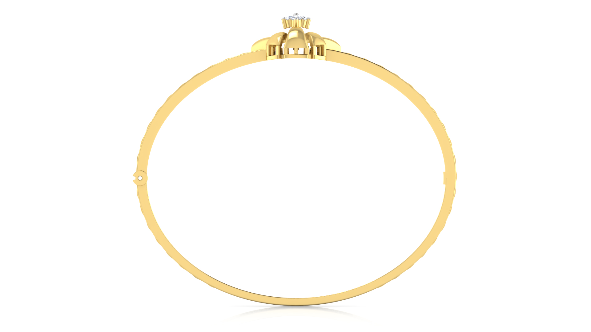 Designer Trendy 18k Gold Kada Bracelet for Girls and Women