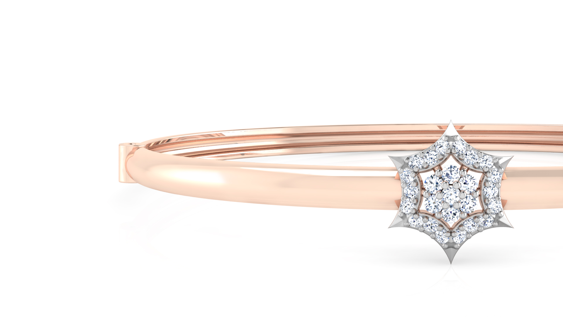 Designer Trendy 18k Gold Kada Bracelet for Girls and Women