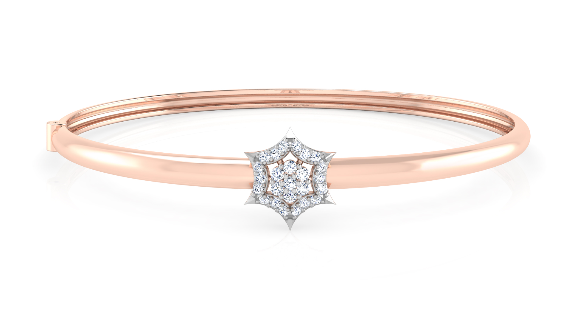 Designer Trendy 18k Gold Kada Bracelet for Girls and Women