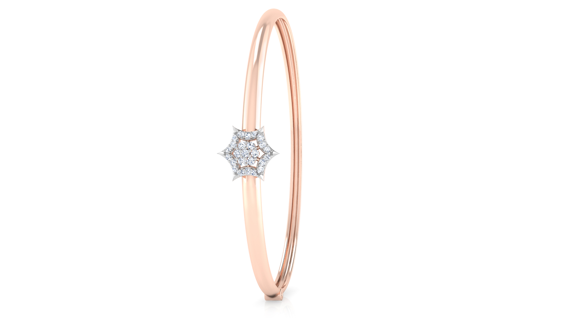 Designer Trendy 18k Gold Kada Bracelet for Girls and Women