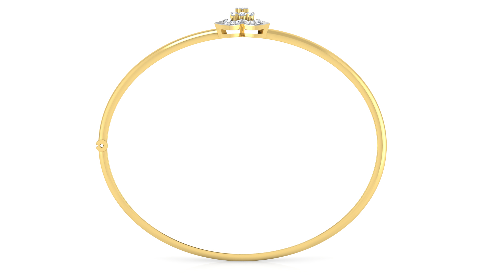 Designer Trendy 18k Gold Kada Bracelet for Girls and Women