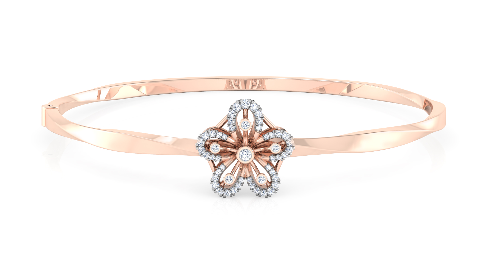 Designer Trendy 18k Gold Kada Bracelet for Girls and Women