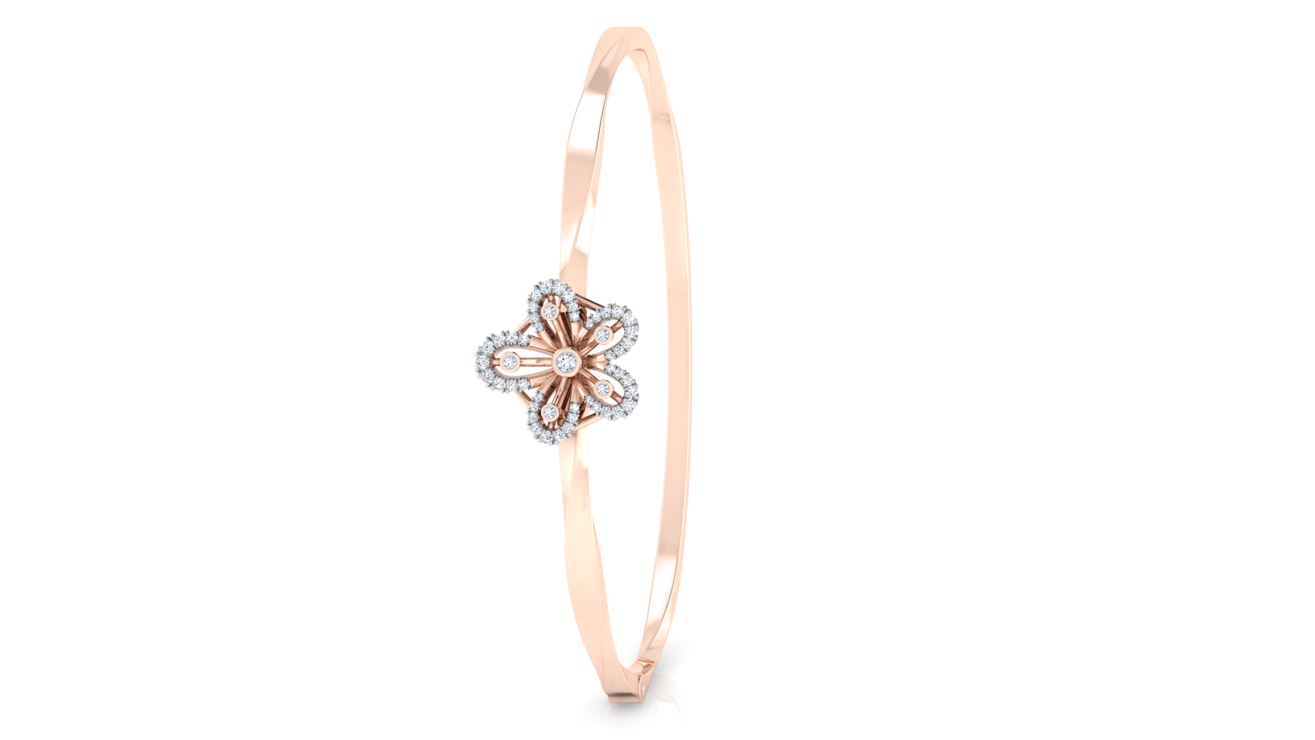 Designer Trendy 18k Gold Kada Bracelet for Girls and Women