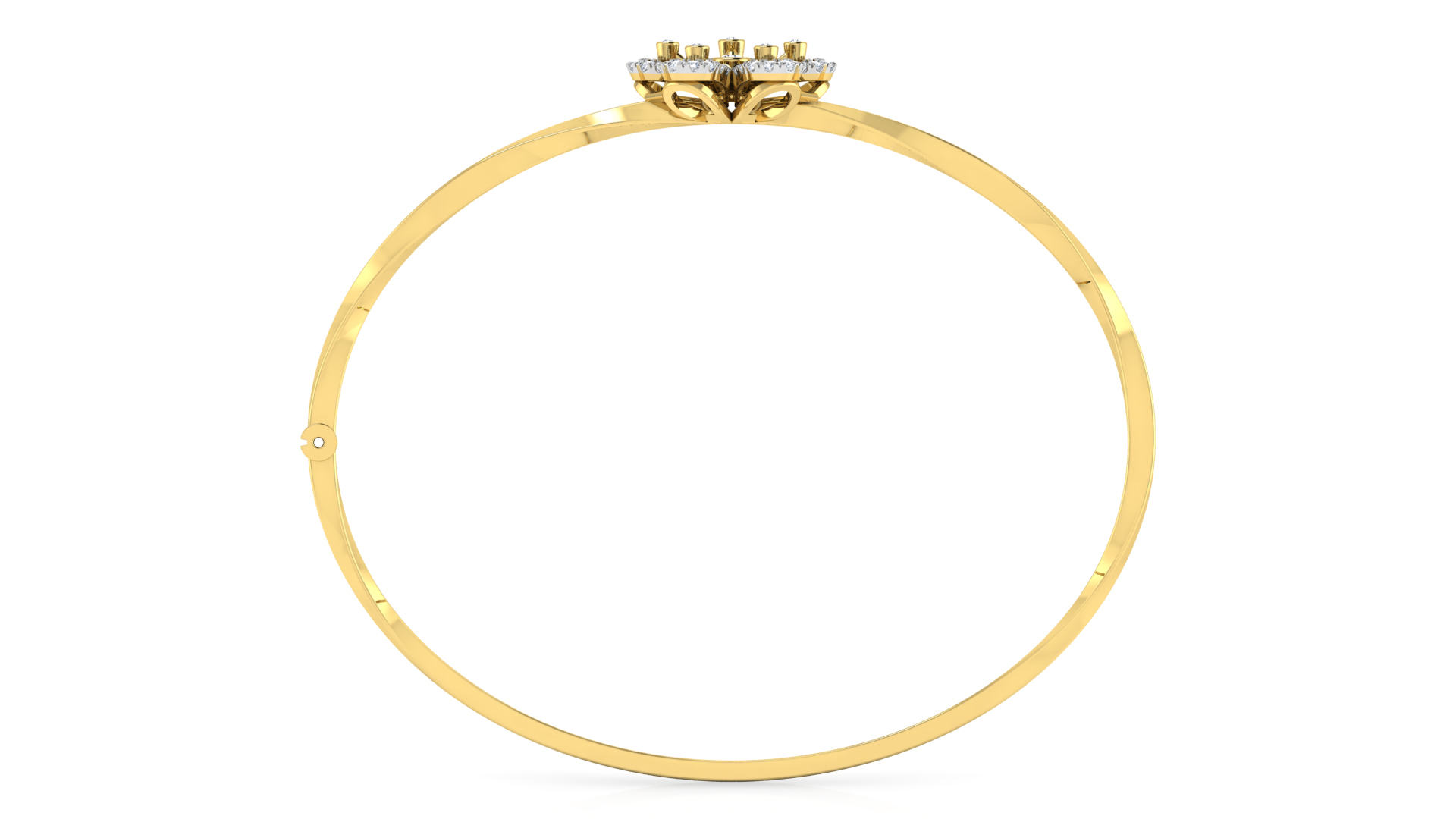 Designer Trendy 18k Gold Kada Bracelet for Girls and Women