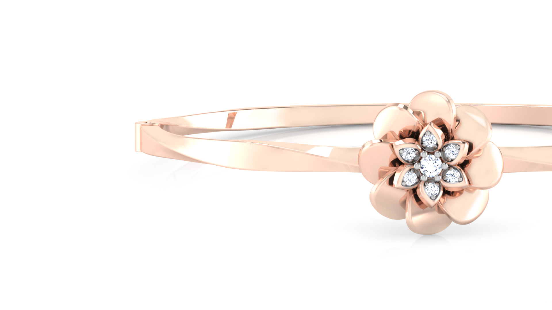 Designer Trendy 18k Gold Kada Bracelet for Girls and Women