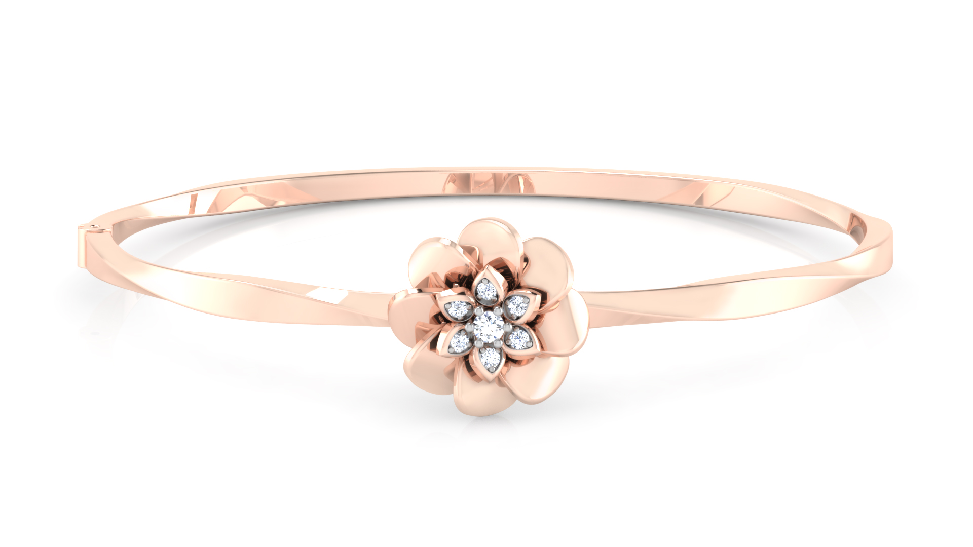 Designer Trendy 18k Gold Kada Bracelet for Girls and Women