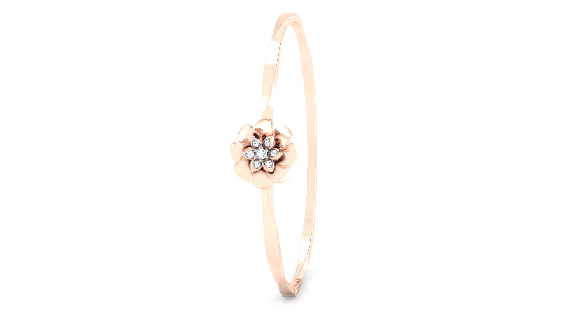 Designer Trendy 18k Gold Kada Bracelet for Girls and Women