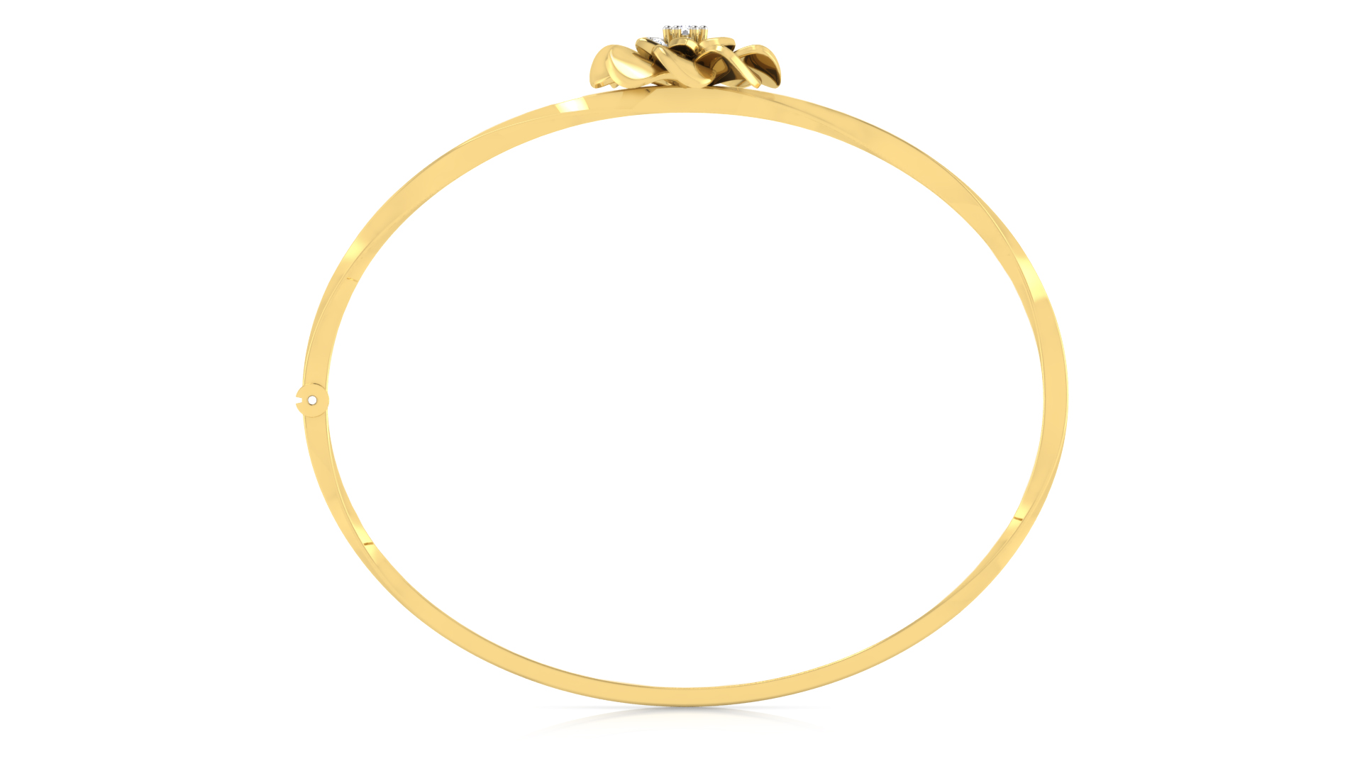 Designer Trendy 18k Gold Kada Bracelet for Girls and Women