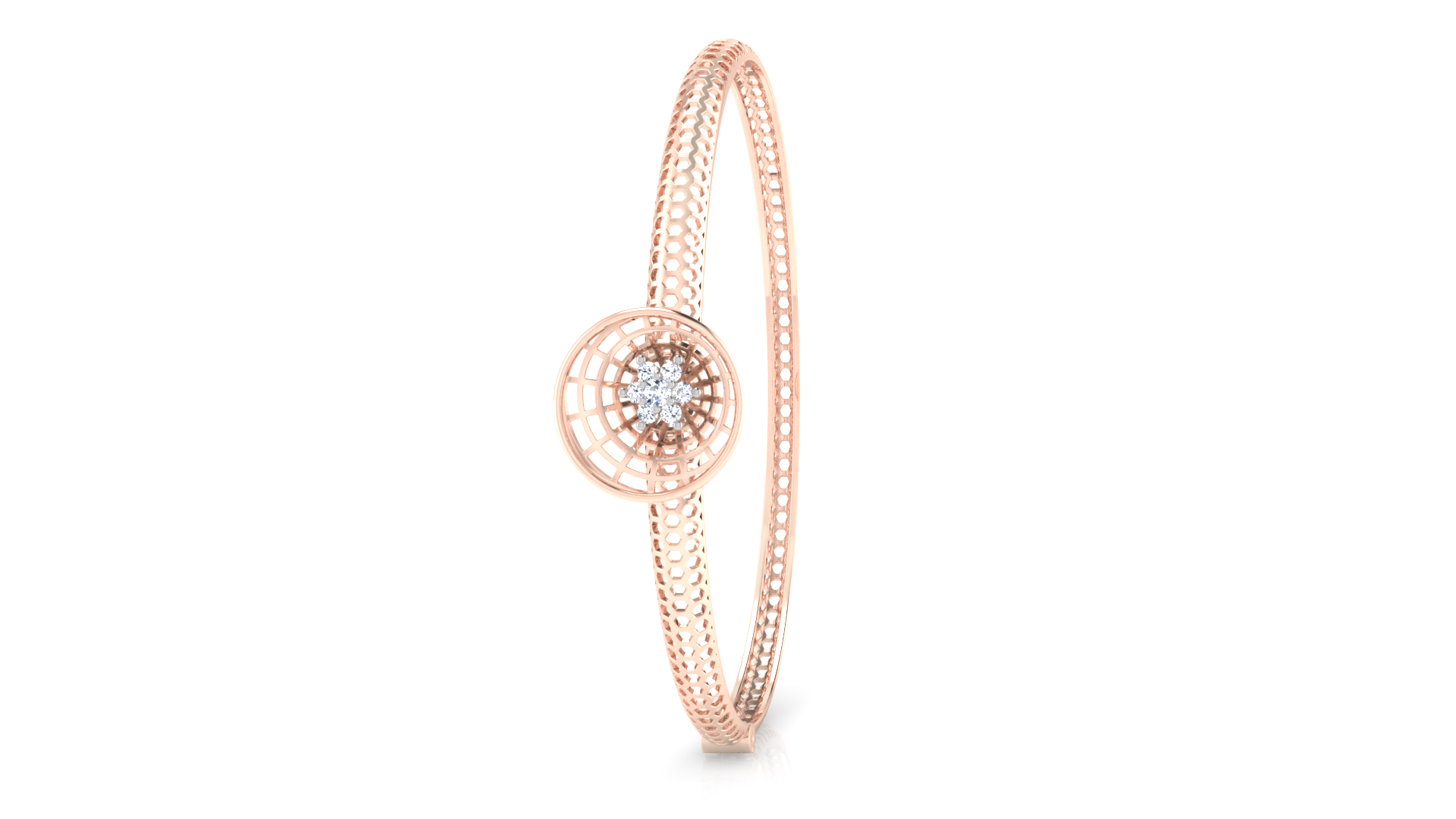 Designer Trendy 18k Gold Kada Bracelet for Girls and Women