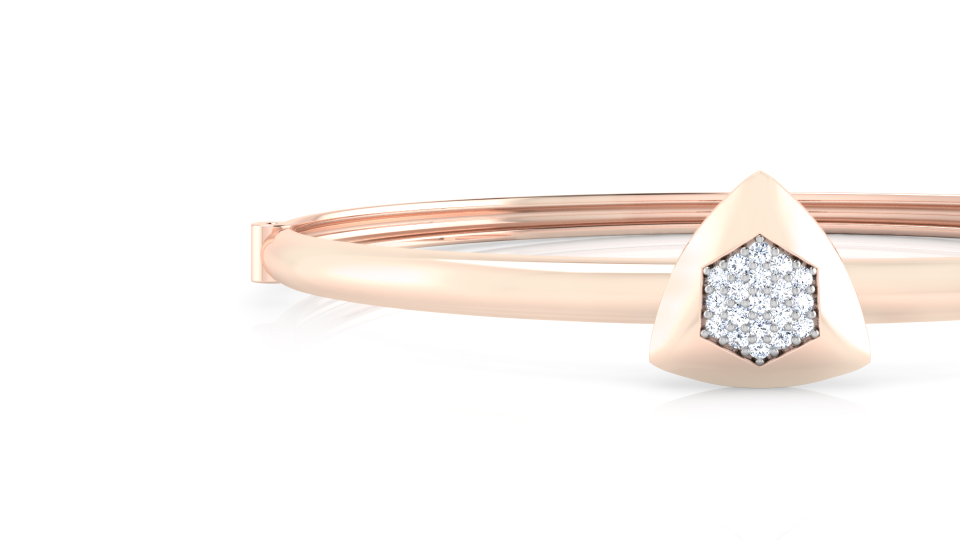 Designer Trendy 18k Gold Kada Bracelet for Girls and Women