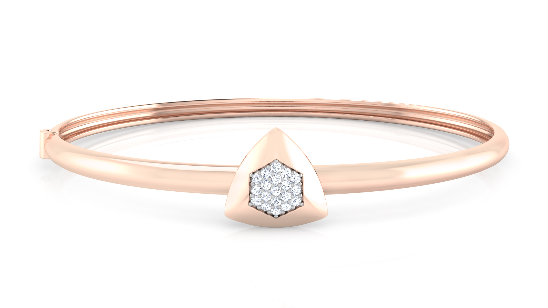 Designer Trendy 18k Gold Kada Bracelet for Girls and Women