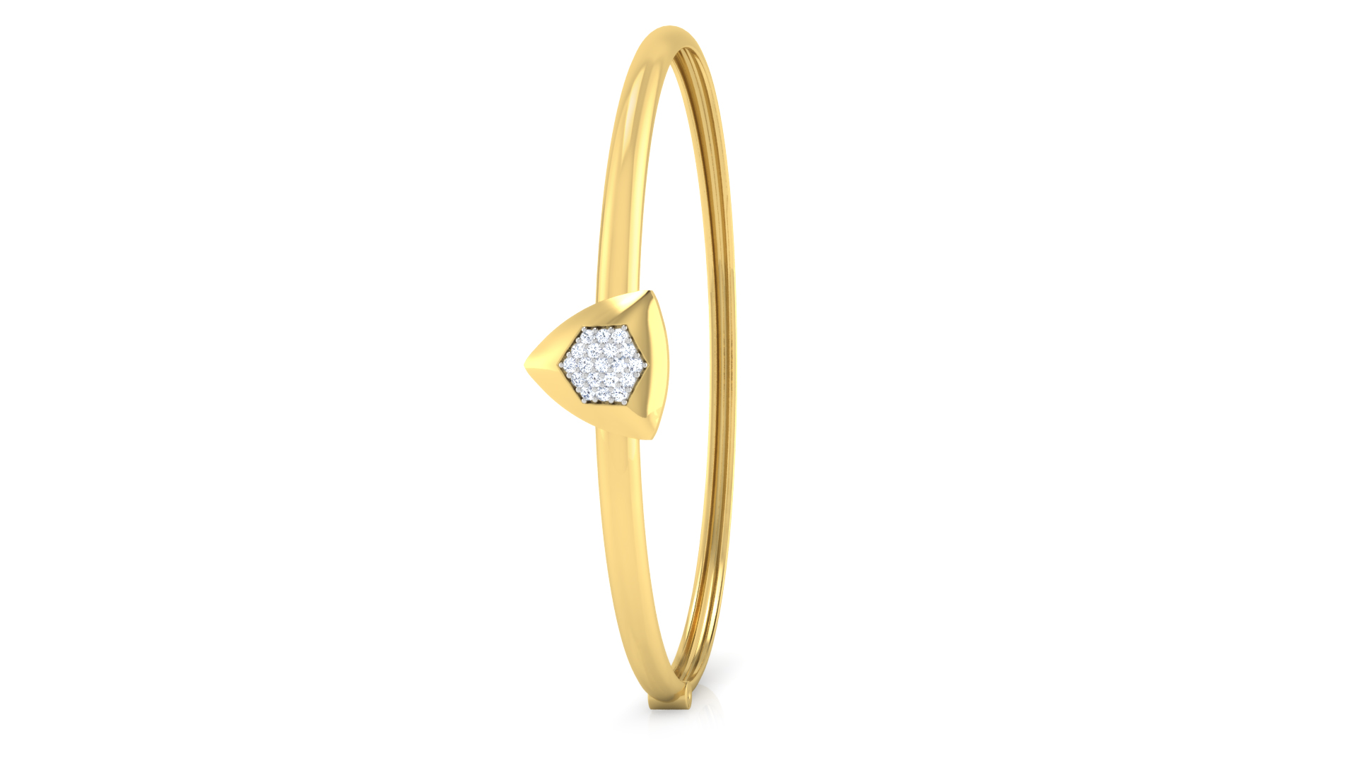 Designer Trendy 18k Gold Kada Bracelet for Girls and Women
