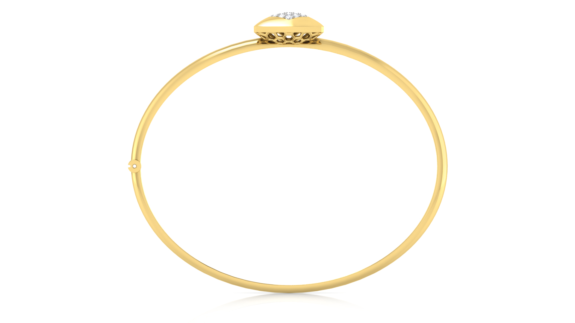 Designer Trendy 18k Gold Kada Bracelet for Girls and Women