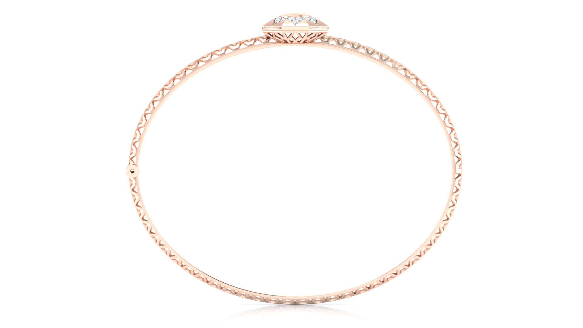 Designer Trendy 18k Gold Kada Bracelet for Girls and Women