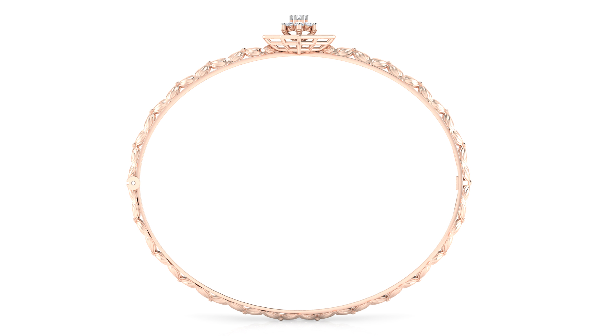 Designer Trendy 18k Gold Kada Bracelet for Girls and Women