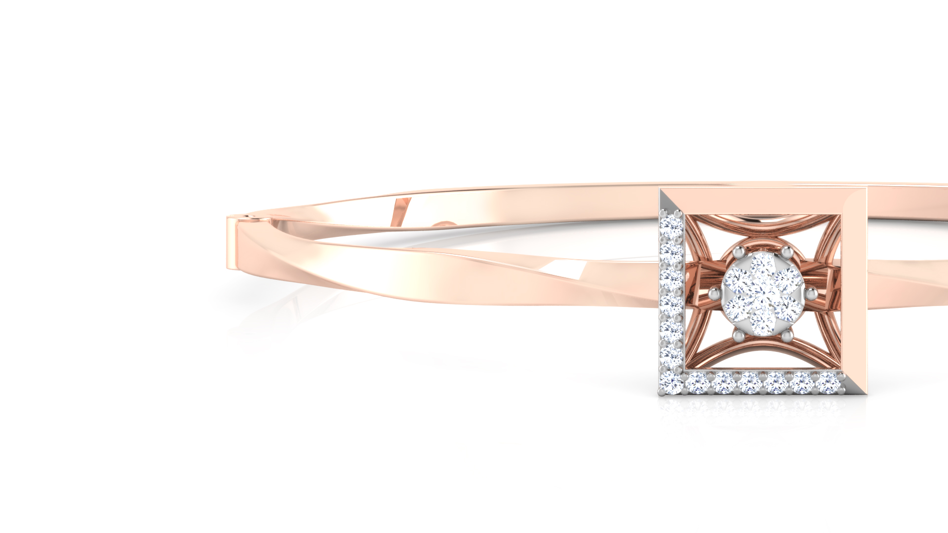 Designer Trendy 18k Gold Kada Bracelet for Girls and Women