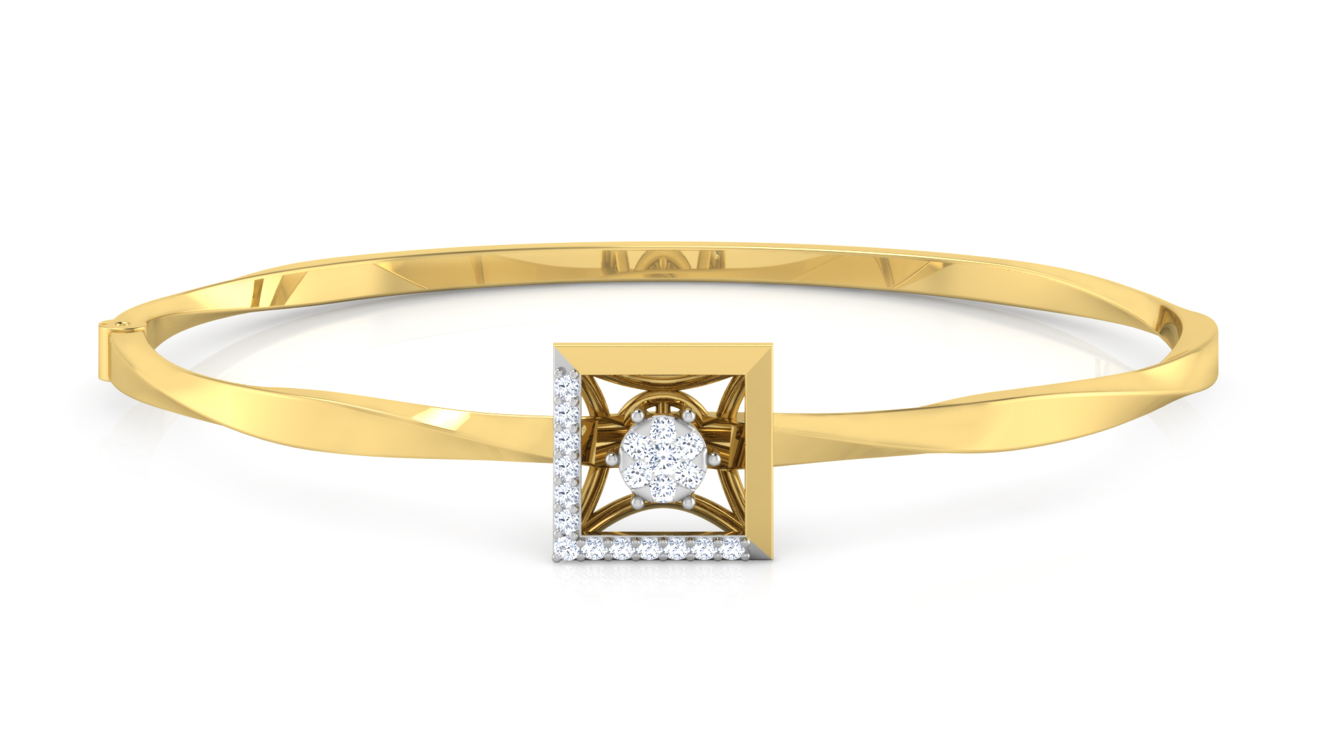 Designer Trendy 18k Gold Kada Bracelet for Girls and Women