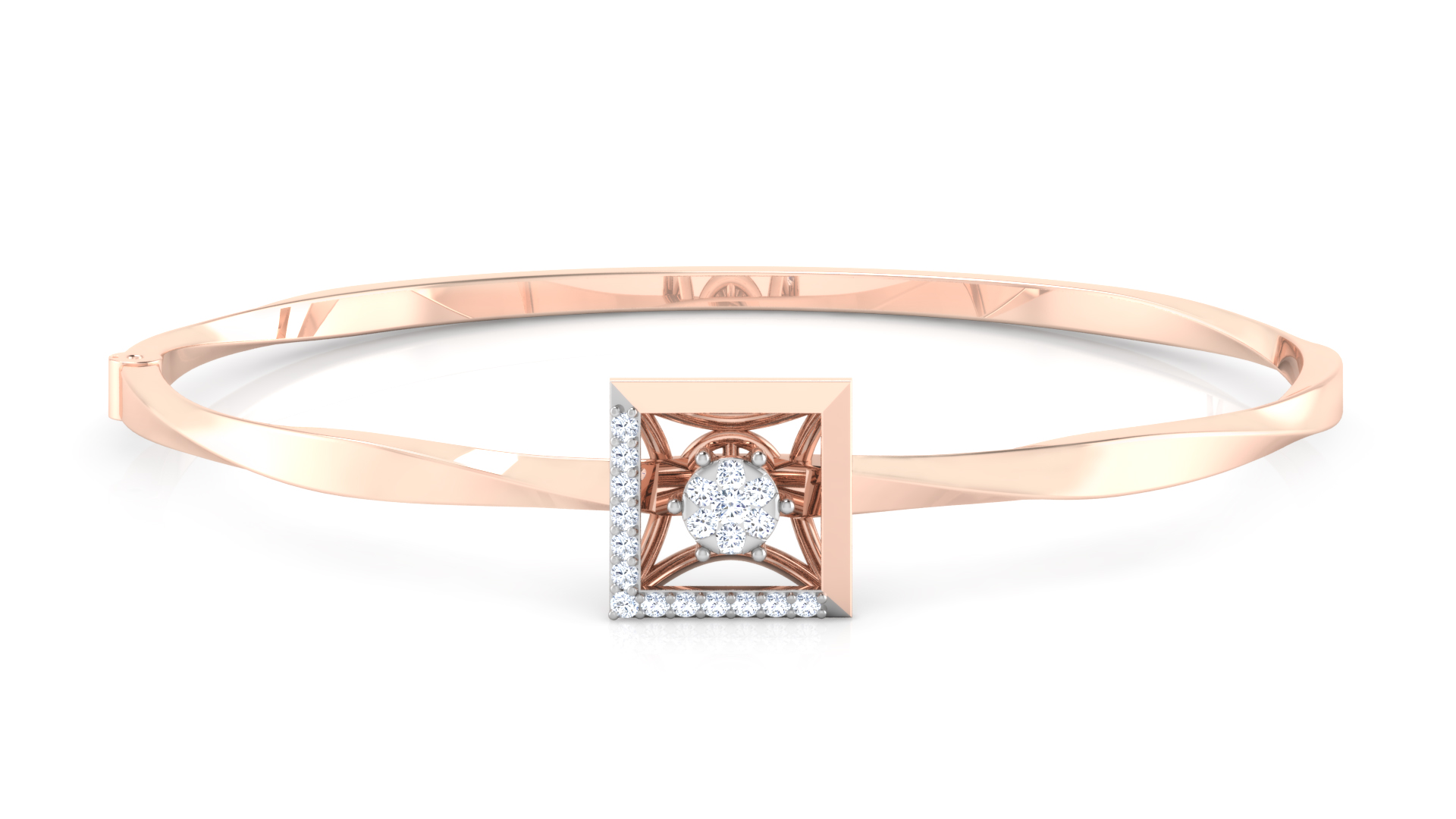 Designer Trendy 18k Gold Kada Bracelet for Girls and Women