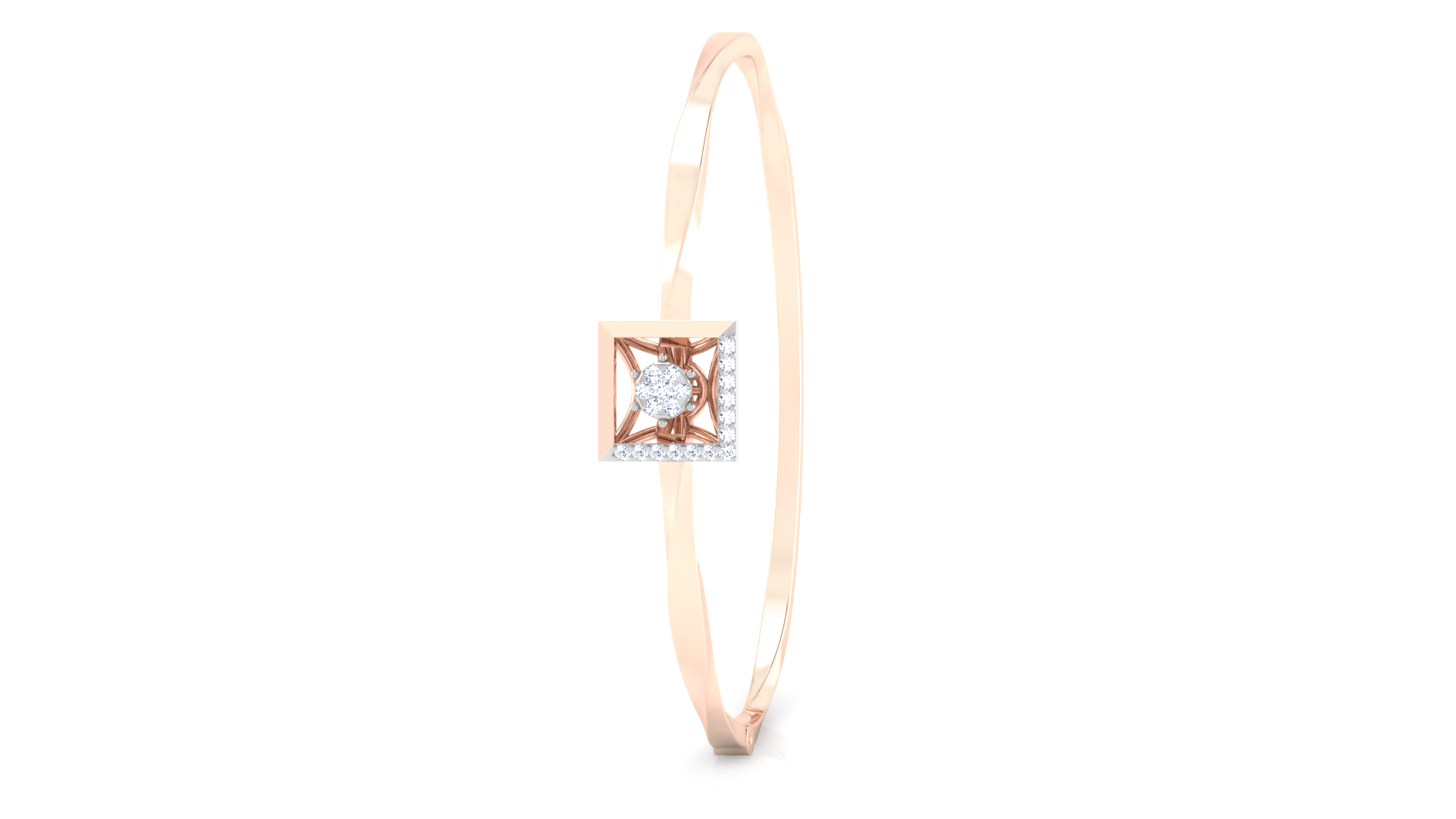 Designer Trendy 18k Gold Kada Bracelet for Girls and Women