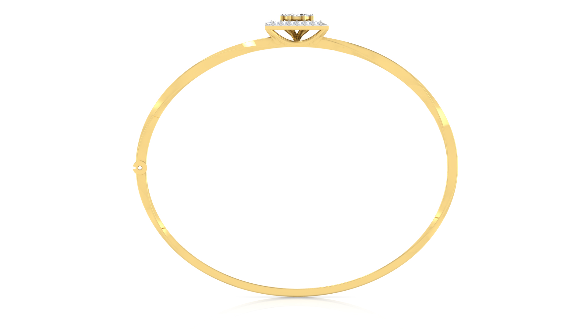 Designer Trendy 18k Gold Kada Bracelet for Girls and Women