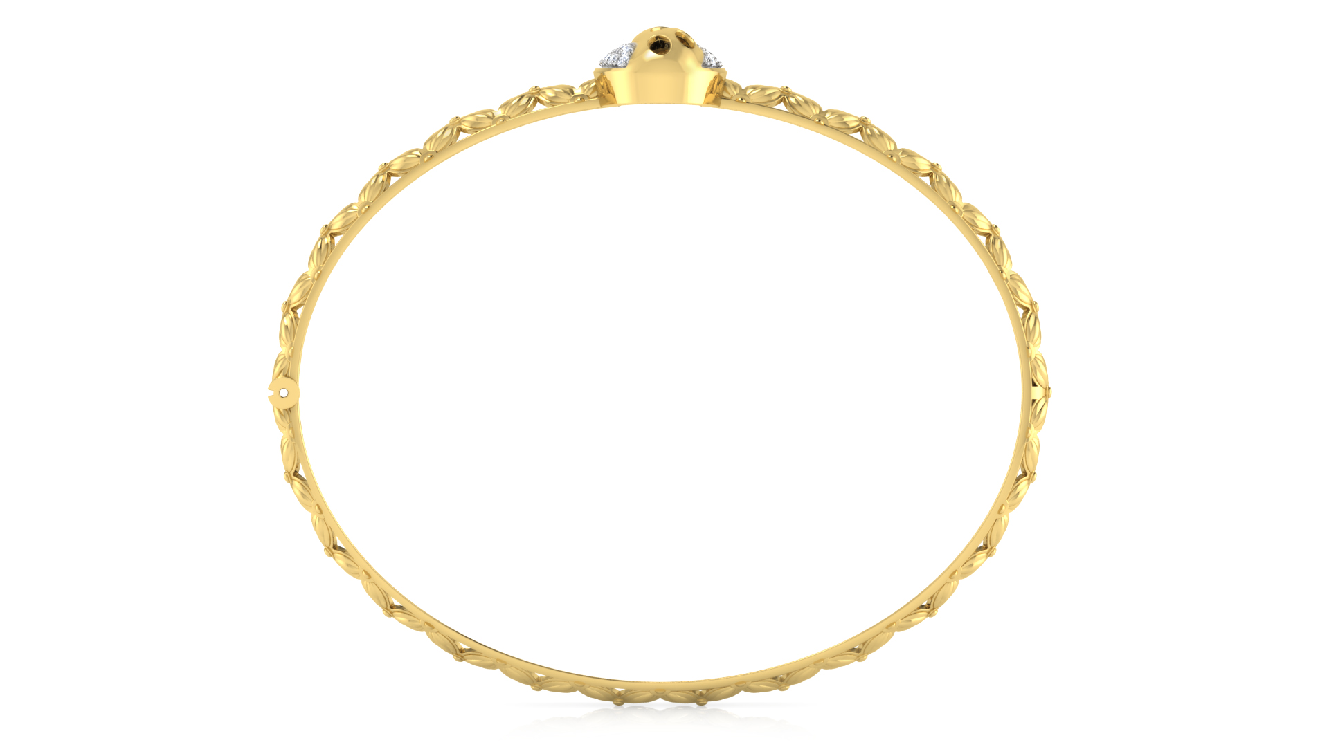 Designer Trendy 18k Gold Kada Bracelet for Girls and Women