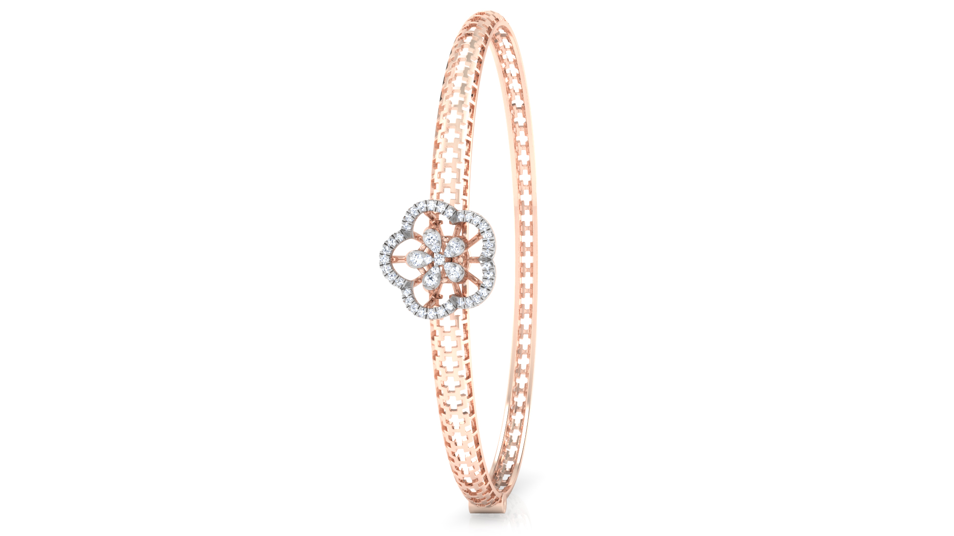 Designer Trendy 18k Gold Kada Bracelet for Girls and Women