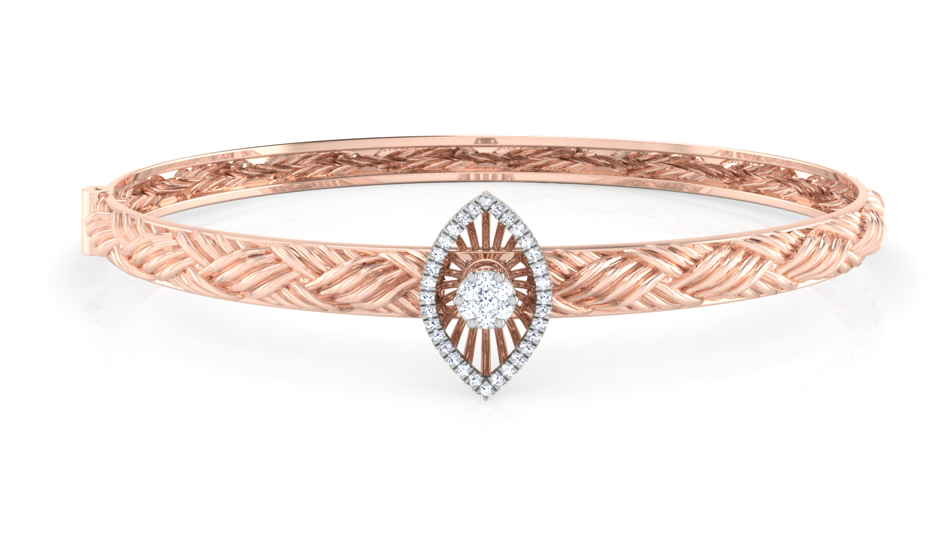 Designer Trendy 18k Gold Kada Bracelet for Girls and Women