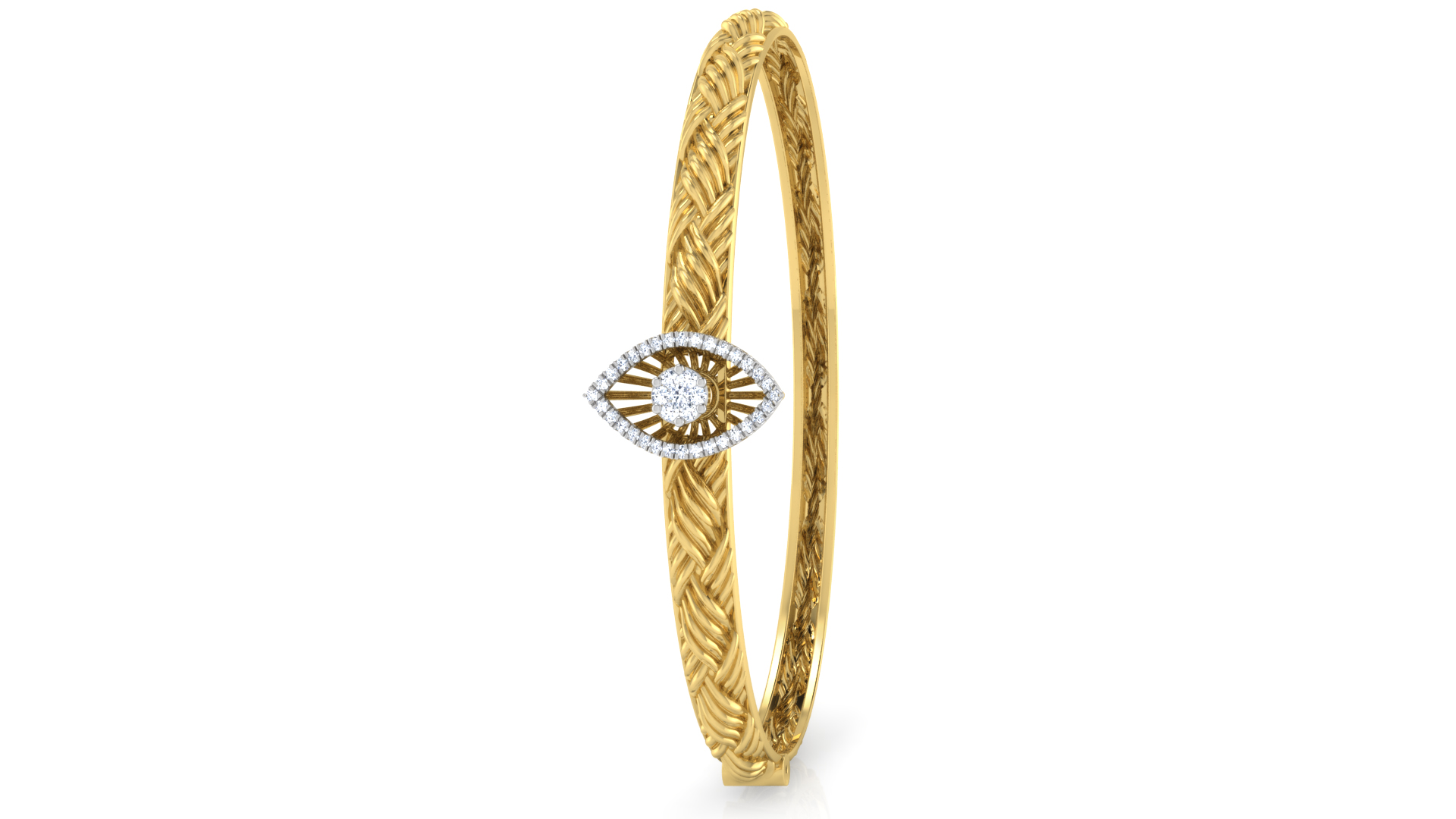Designer Trendy 18k Gold Kada Bracelet for Girls and Women
