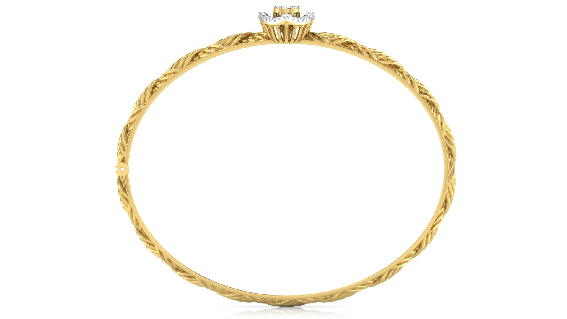 Designer Trendy 18k Gold Kada Bracelet for Girls and Women