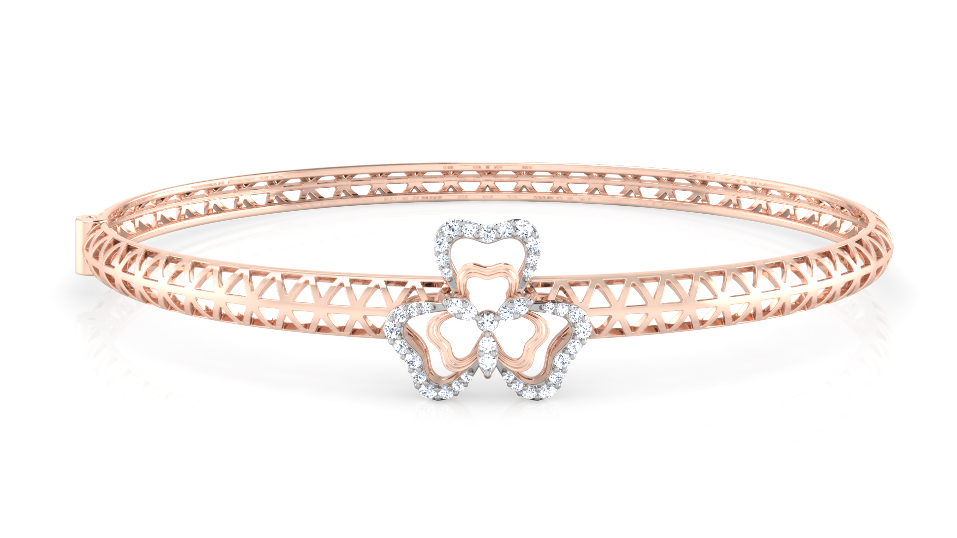 Designer Trendy 18k Gold Kada Bracelet for Girls and Women