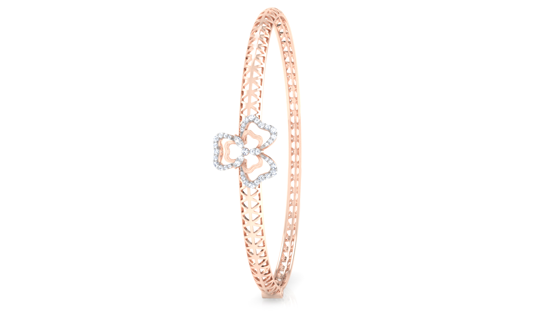 Designer Trendy 18k Gold Kada Bracelet for Girls and Women
