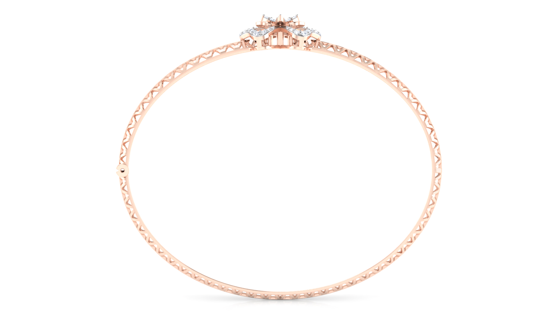 Designer Trendy 18k Gold Kada Bracelet for Girls and Women