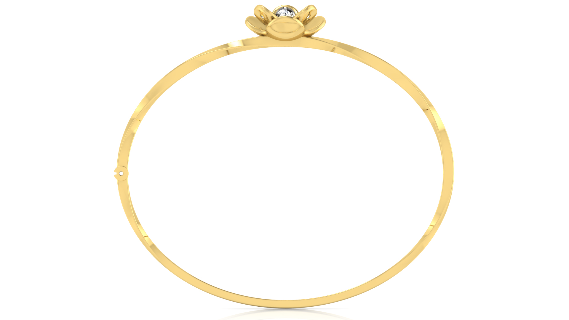 Designer Trendy 18k Gold Kada Bracelet for Girls and Women