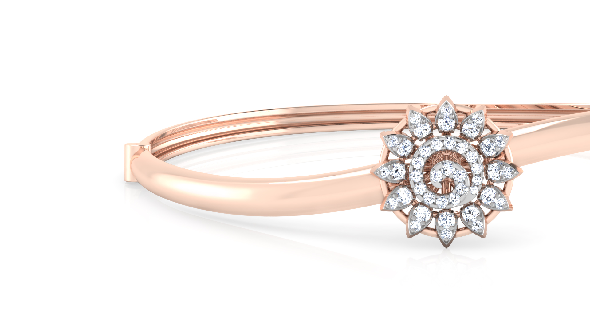 Designer Trendy 18k Gold Kada Bracelet for Girls and Women