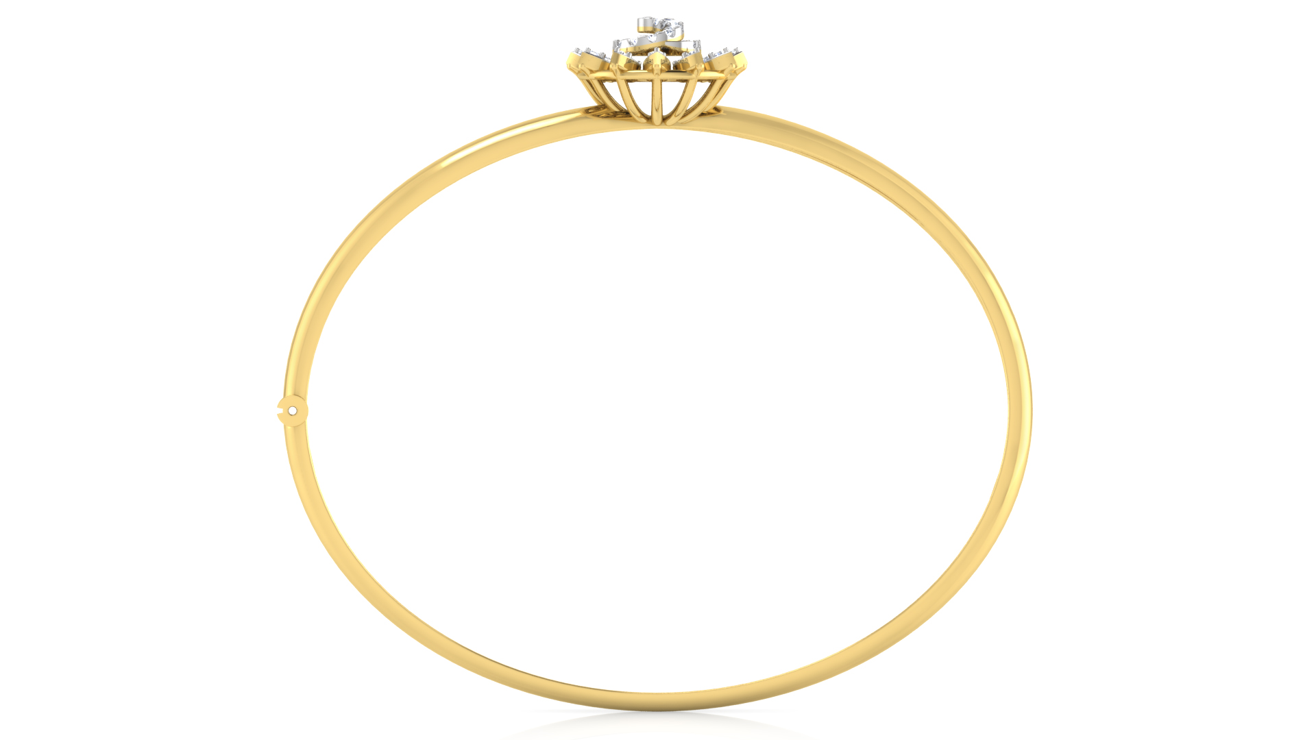 Designer Trendy 18k Gold Kada Bracelet for Girls and Women